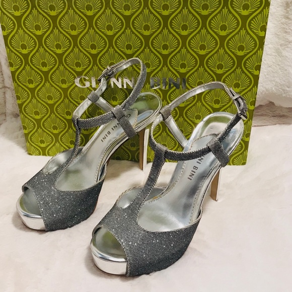 Gianni Bini platform heels- Silver - Picture 1 of 8